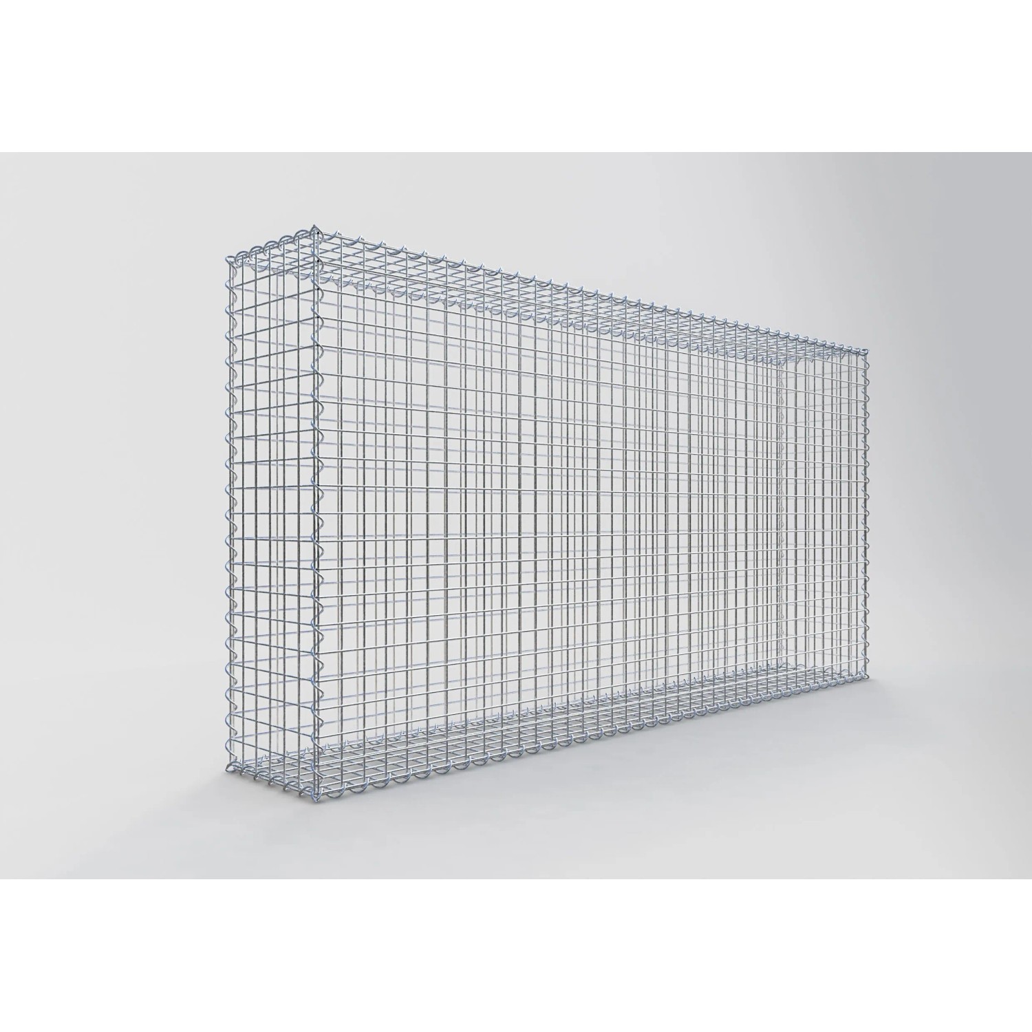 Gabiona Gabionenkorb, 100x200x30 cm, Maschenweite 5x5 cm, Drahtkorb für Einfassungen und Mauern.