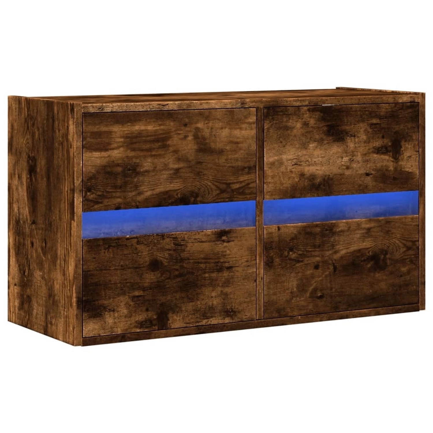 vidaXL TV-Wandschrank mit LED-Beleuchtung Räuchereiche 80x31x45 cm 852289 günstig online kaufen
