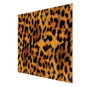Banjado Herdabdeckplatte aus Glas, 60x52 cm, Leopard-Motiv.