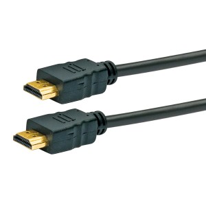 Schwaiger High-Speed-HDMI-Kabel mit Ethernet, schwarzes Anschlusskabel für Audio & Video.