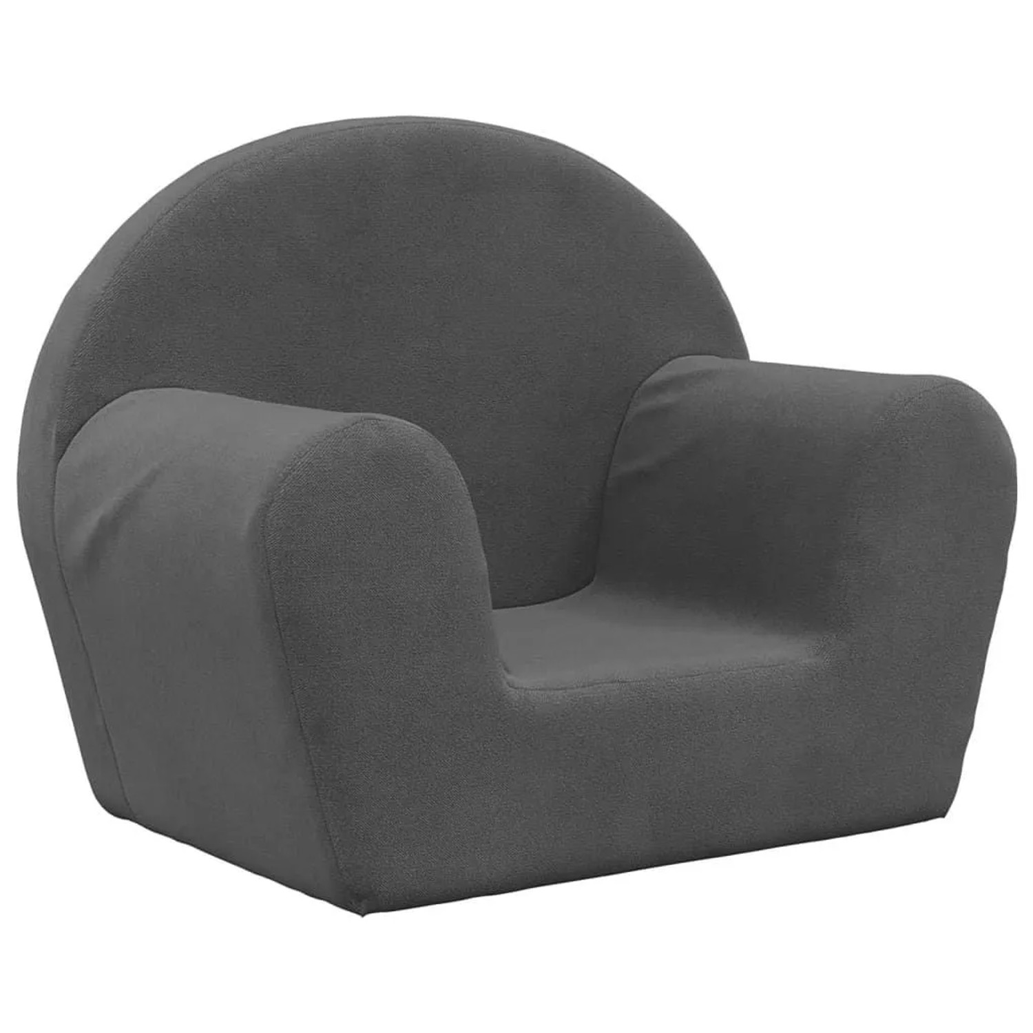 vidaXL Kindersofa Anthrazit Weich Plüsch 356982