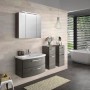 Pelipal Waschtisch Serie 4010, 84 cm, Graphit, mit Softclose im modernen Badezimmer.