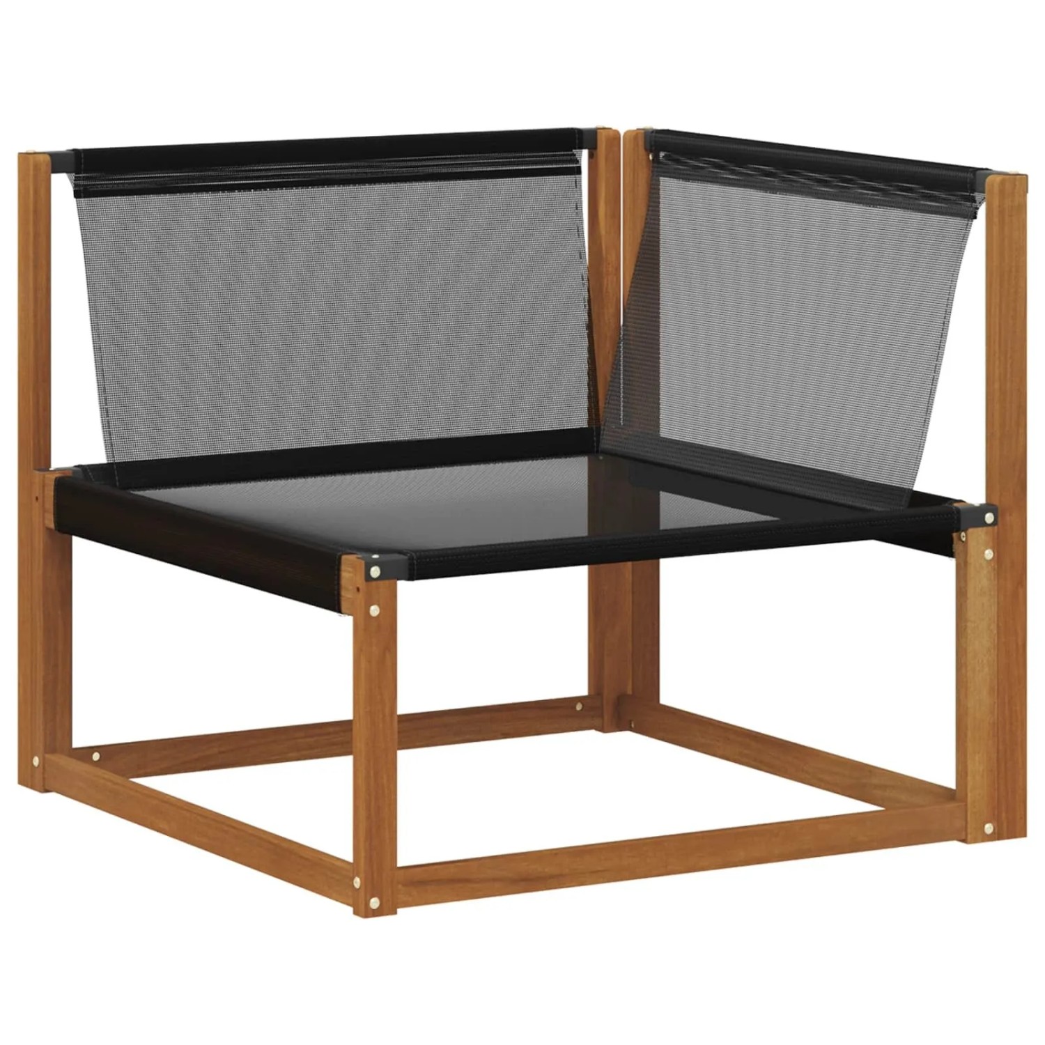 vidaXL Mittel- und Ecksofa mit Kissen 2 Stück Natur Massivholz Akazie 900649_4