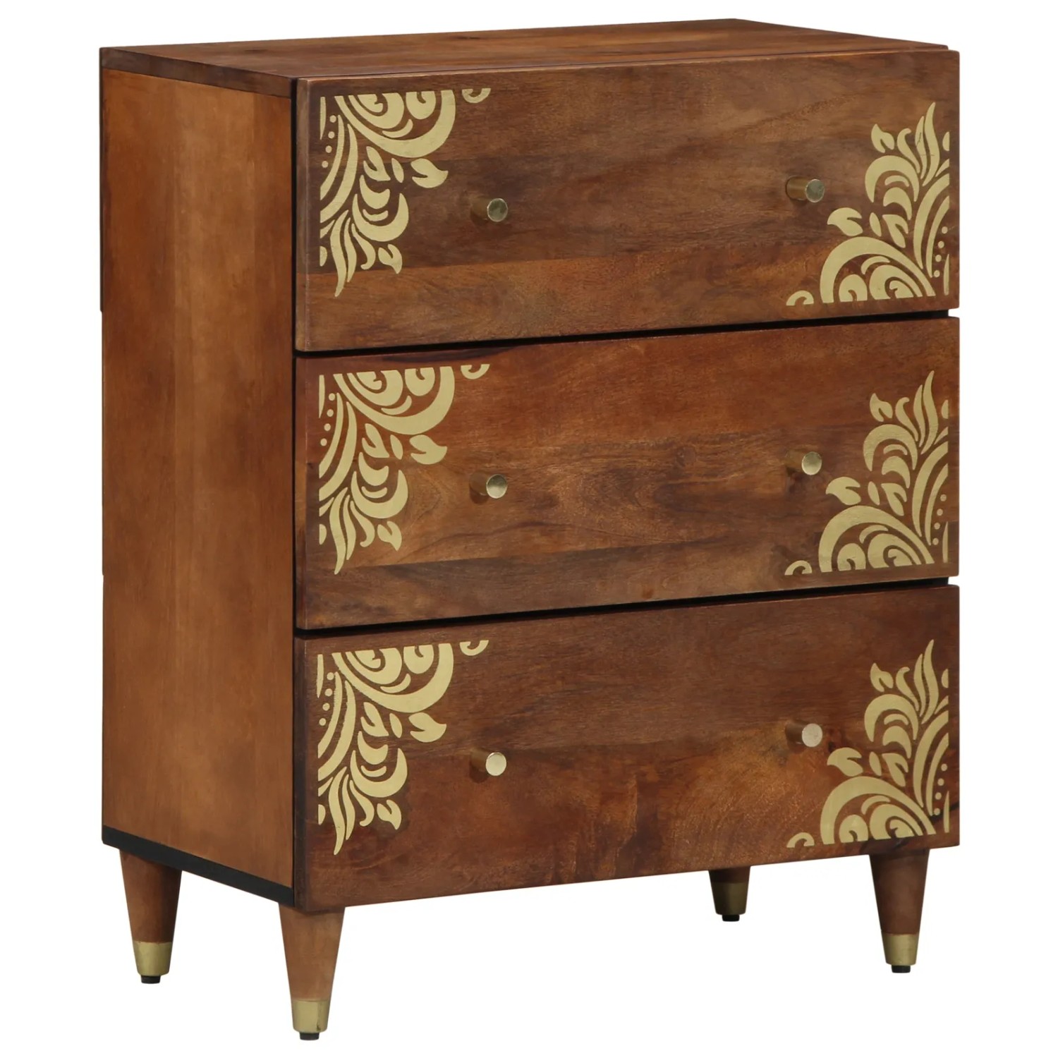 vidaXL Sideboard Braun 60 x 33 x 75 cm Massivholz Mango 4018739
