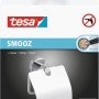 Tesa Smooz Toilettenpapierhalter mit Deckel, hochglanzverchromt, zur Wandmontage ohne Bohren.