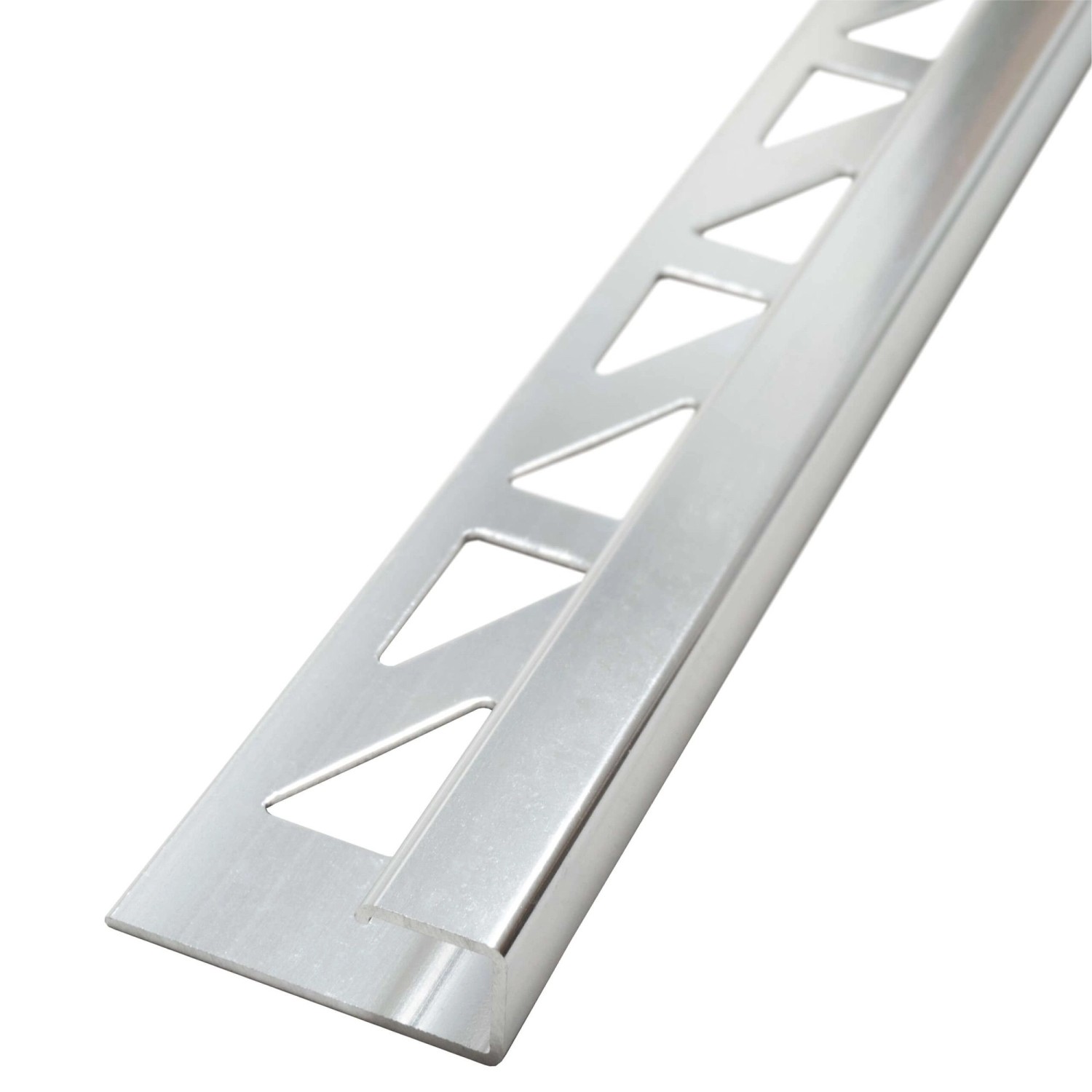 Dalsys Fliesenschiene Aluminium 2,5m x 10mm Eckprofil Silber Matt günstig online kaufen