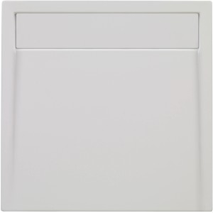 Rechteckige, weiße Ottofond Duschwanne Plateau, 120x80 cm, mit Rinnenablauf.