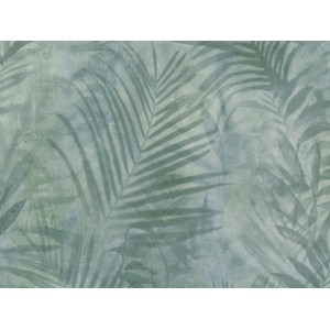 A.S. Création Vliestapete Neue Bude 2.0 mit Palmenmuster in Creme und Grün.