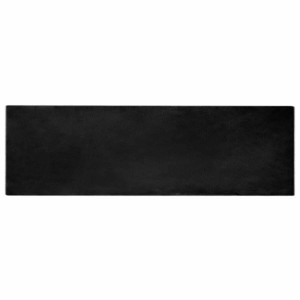 vidaXL Kunstfell Hasen Teppich Olite Schwarz 80 x 250 cm Polyester 42021722