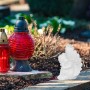 Relaxdays Grabengel 2er Set Polyresin Weiß Frostbeständig UV-Beständig 10 cm x 7,5 cm x 6 cm 6 cm x 12,5 cm x 7,5 cm 0,1 kg_2