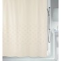 Beiger Spirella Duschvorhang Trento (180x200 cm) mit Muster.