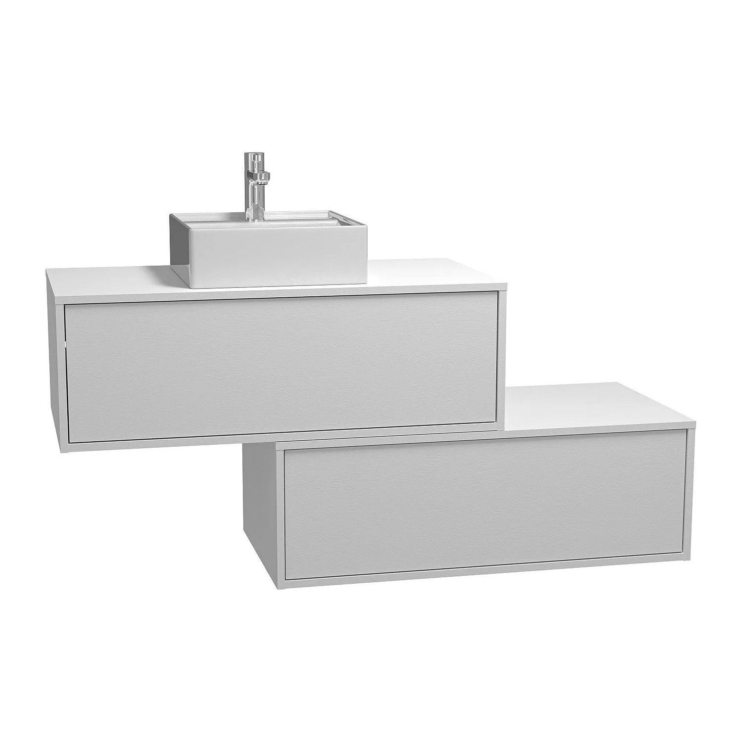 Vente-unique Einzelwaschtisch Teana Weiß 94 cm