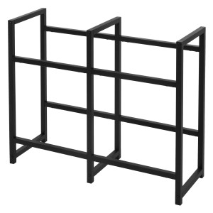 Freistehendes Getränkekistenregal von ML-Design für 4 Kisten aus Stahl, anthrazit.
