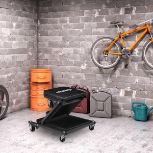 Relaxdays Montagerollbrett Stahl Schwarz 2 in 1 Drehbar Belastbar 91 cm x 41 cm x 12 cm 5,4 kg
