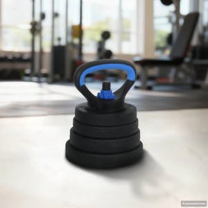 vidaXL 4-in-1 Hantelset (30kg) als Kettlebell im Fitnessstudio. Ideal für Krafttraining.