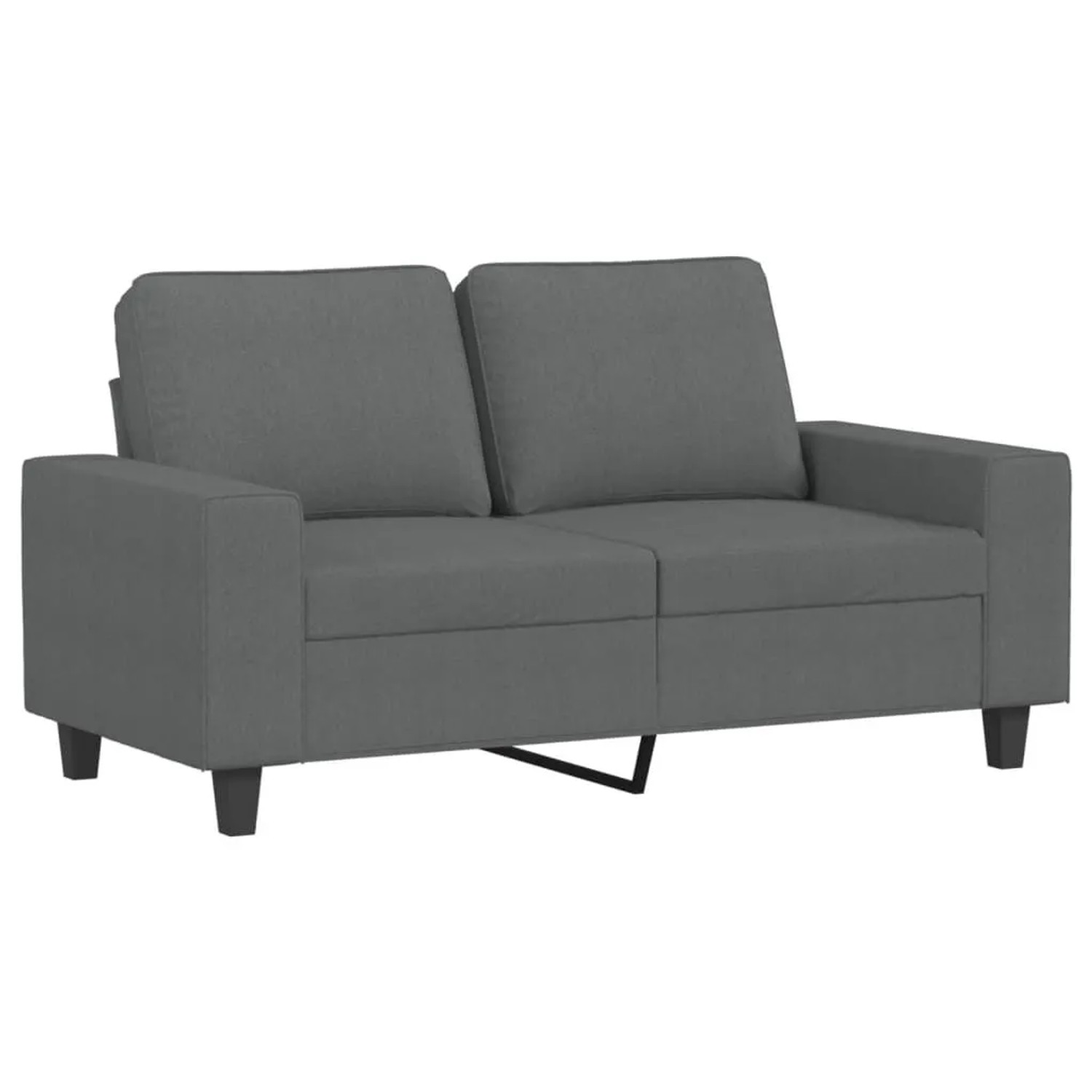 vidaXL 2-Sitzer-Sofa Dunkelgrau 120 cm Stoff 359384 günstig online kaufen