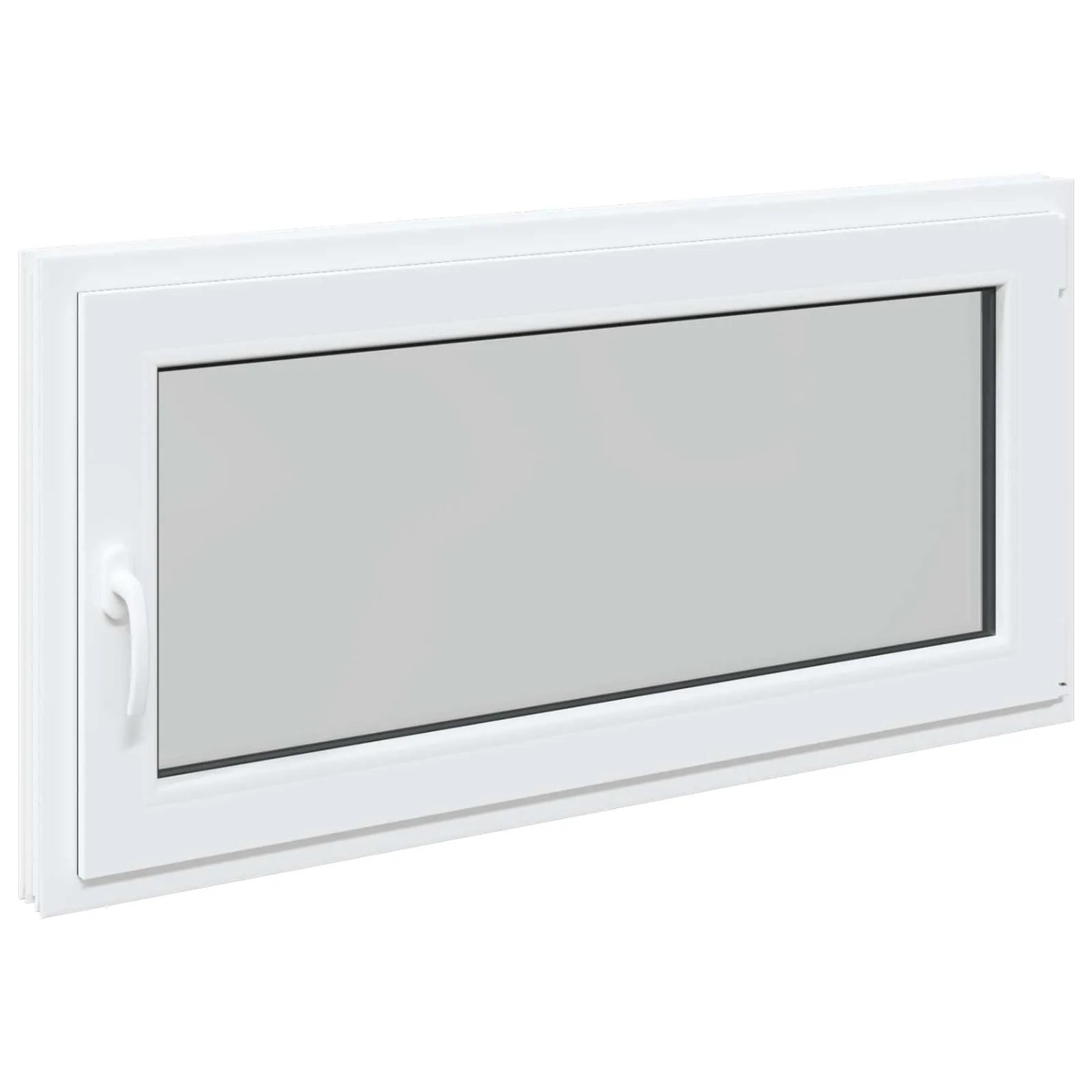 vidaXL Kellerfenster RISOR Weiß 120 x 60 cm PVC und Glas 42047261