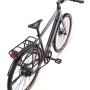 TELEFUNKEN E-Bike UH220 Urban, titangrau, 28 Zoll mit Gepäckträger und Display.