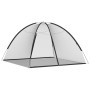 Schwarzes vidaXL Moskitonetz Zelt Mongolisch, 200x200x135 cm, ideal für Camping & Zuhause.