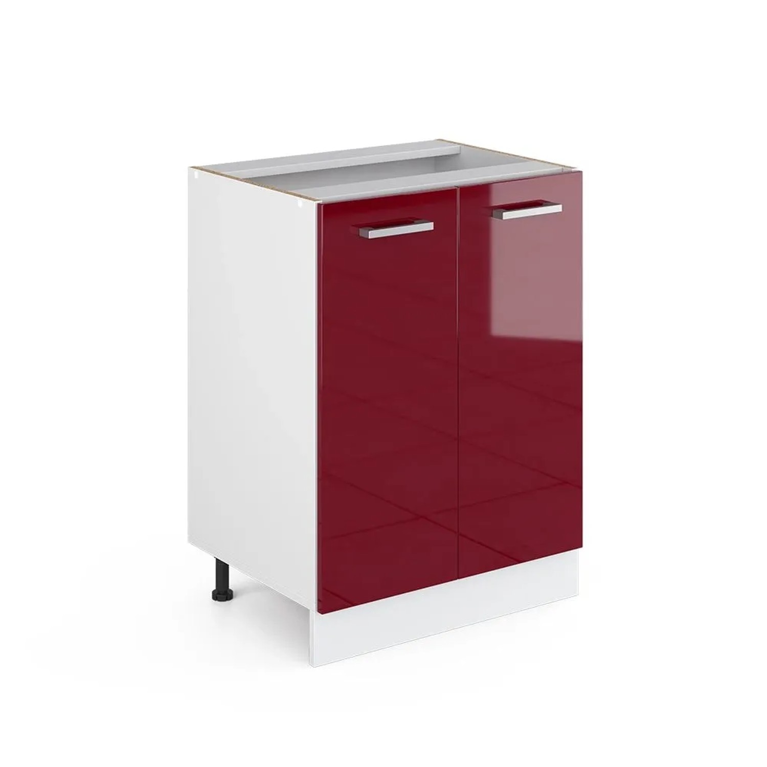 Vicco Küchenunterschrank R-Line Rot Hochglanz 60 x 82 ohne Arbeitsplatte