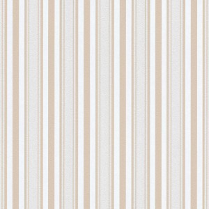 Bricoflor Vliestapete mit Streifen in Beige und Grau. Klassische Tapete für Wohn- und Arbeitszimmer.