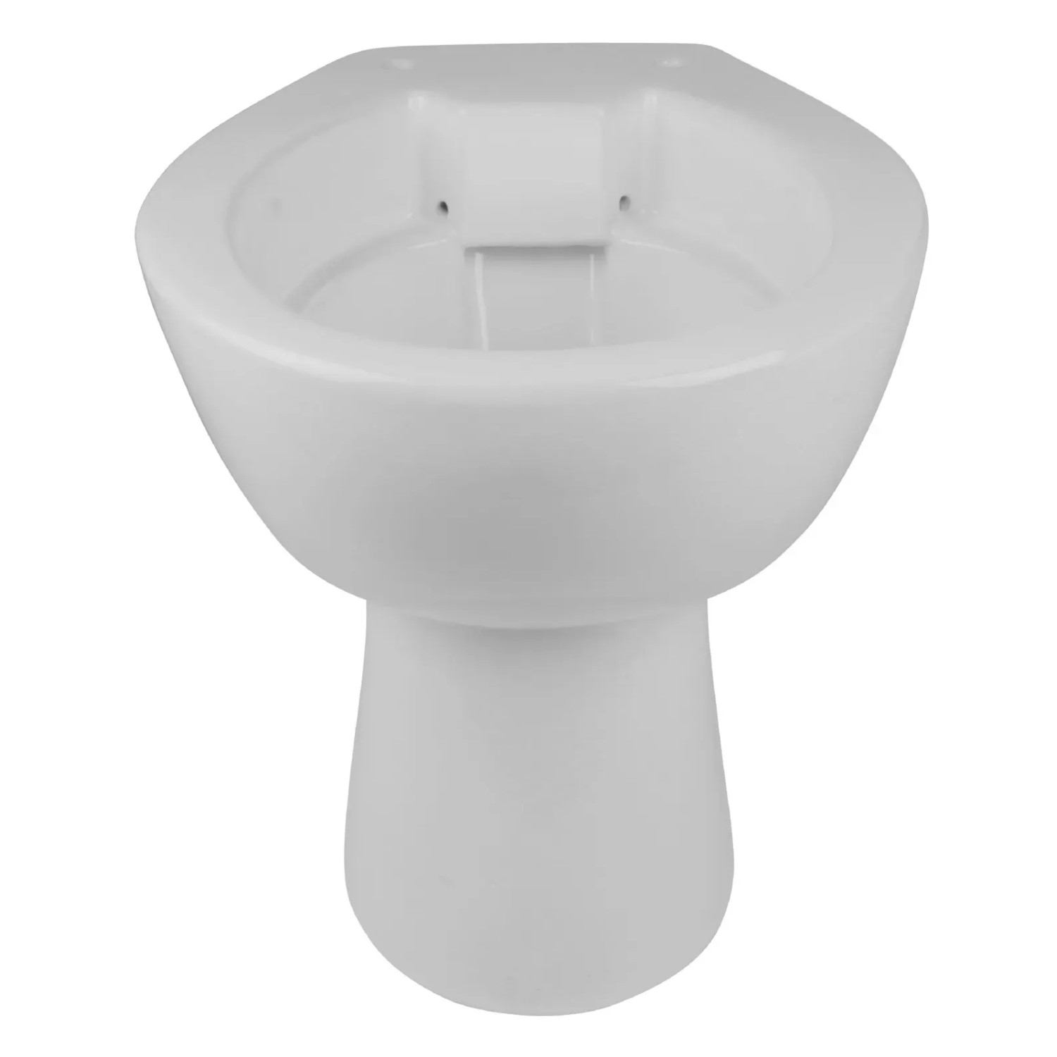 Calmwaters Stand-WC, spülrandlos, Manhattan-Grau, Tiefspüler mit waagerechtem Abgang.