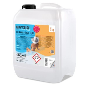 Kanister Bayzid pH Minus Flüssig 14,9%, 5kg, zur pH-Regulierung im Pool.