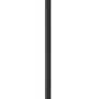 Moderne Eglo LED-Stehleuchte Marghera-Z, 4-flammig, schwarz/weiß, mit ringförmigem Leuchtenkopf.