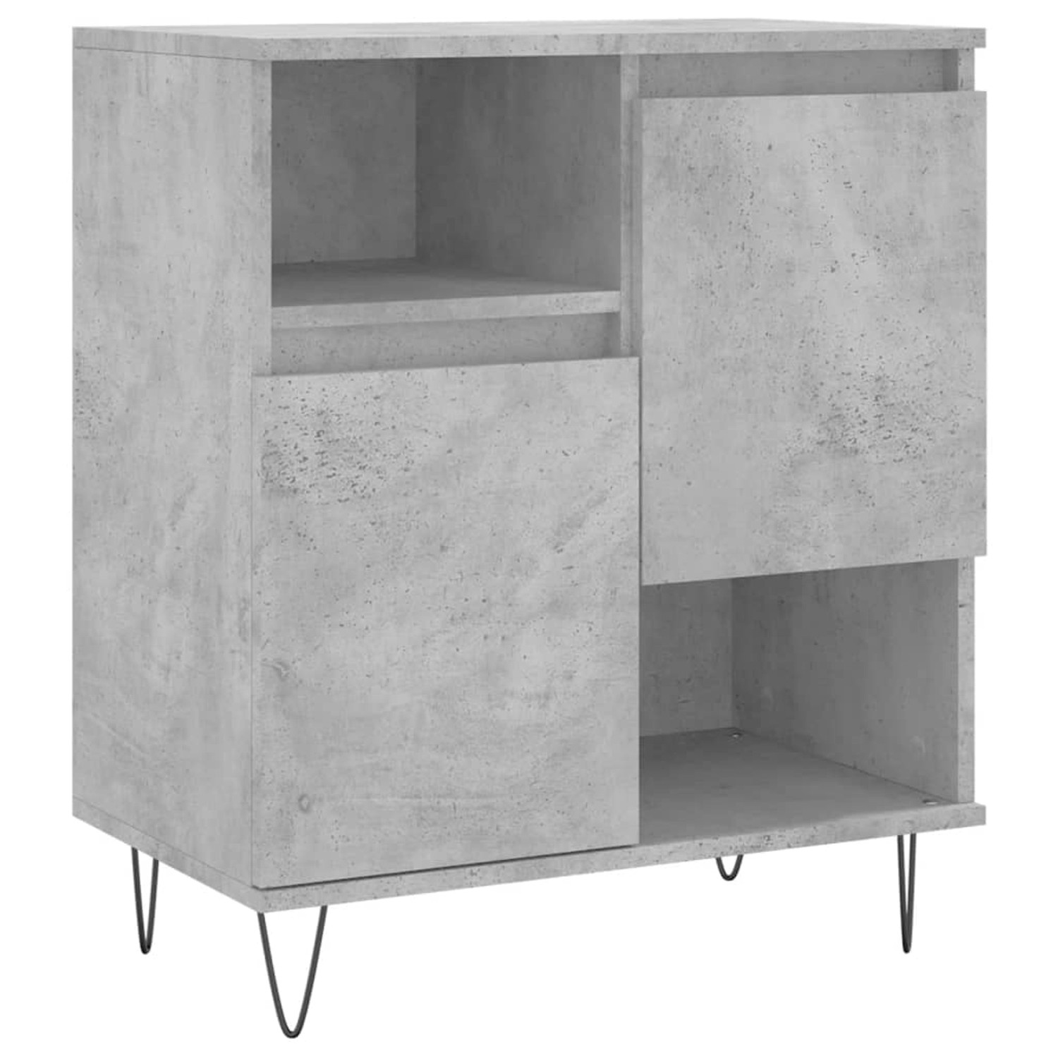 vidaXL Sideboard Betongrau 60x35x70 cm Holzwerkstoff 831192 günstig online kaufen