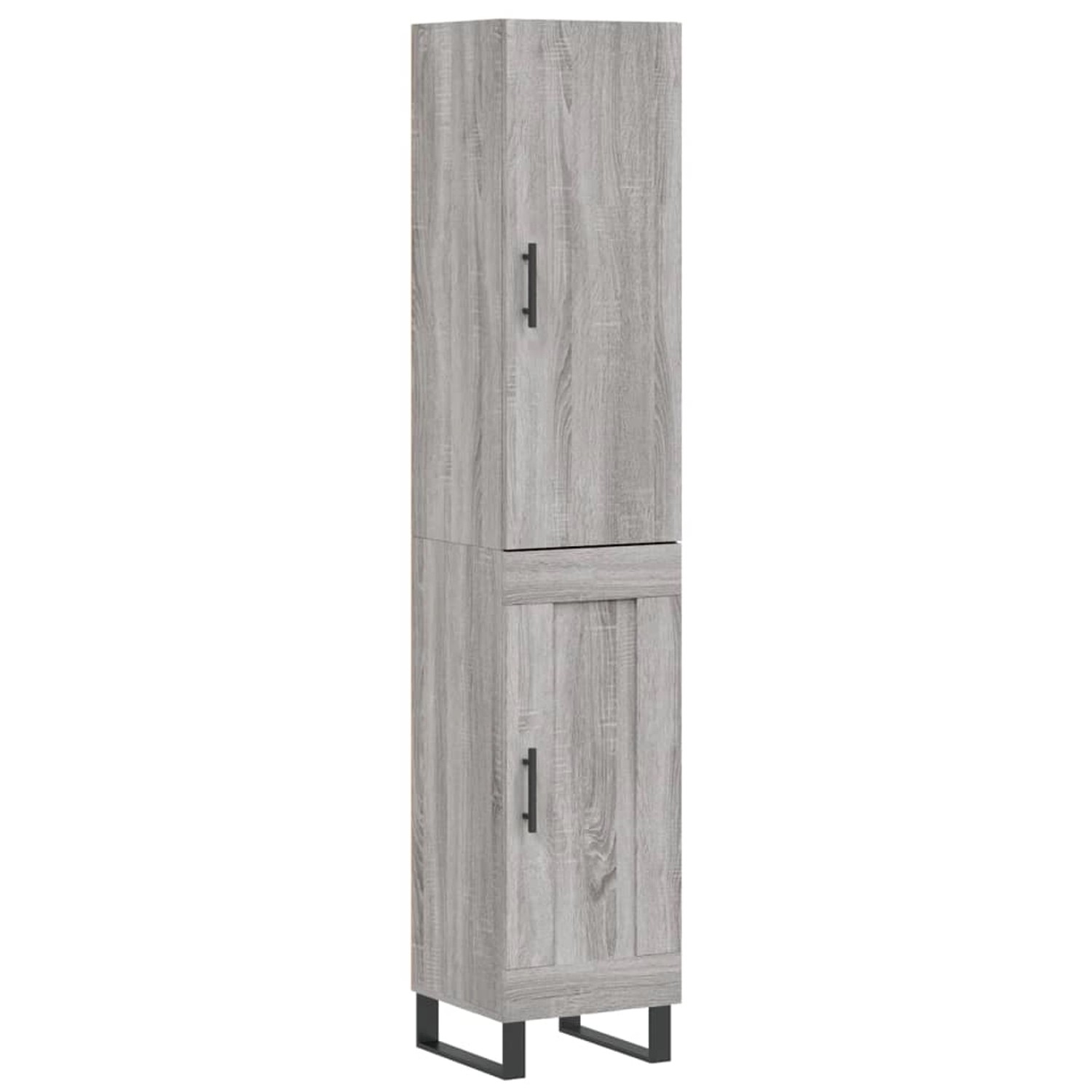 vidaXL Highboard Grau Sonoma 34,5x34x180 cm Holzwerkstoff 3199135 günstig online kaufen