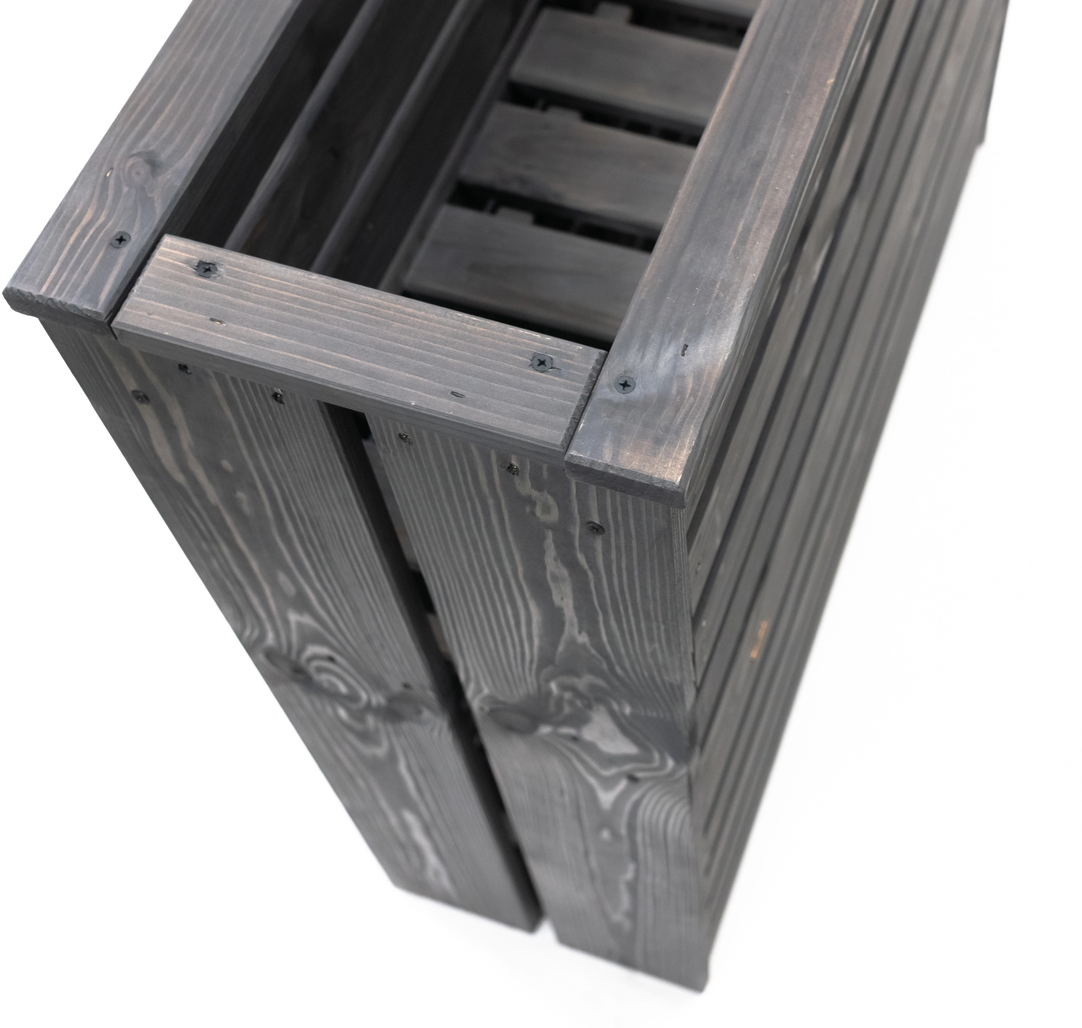 Westmann Pflanzkasten Holz Solo mit Stauraum 30 cm x 88 cm x 100 cm Grau  FSC® kaufen bei OBI