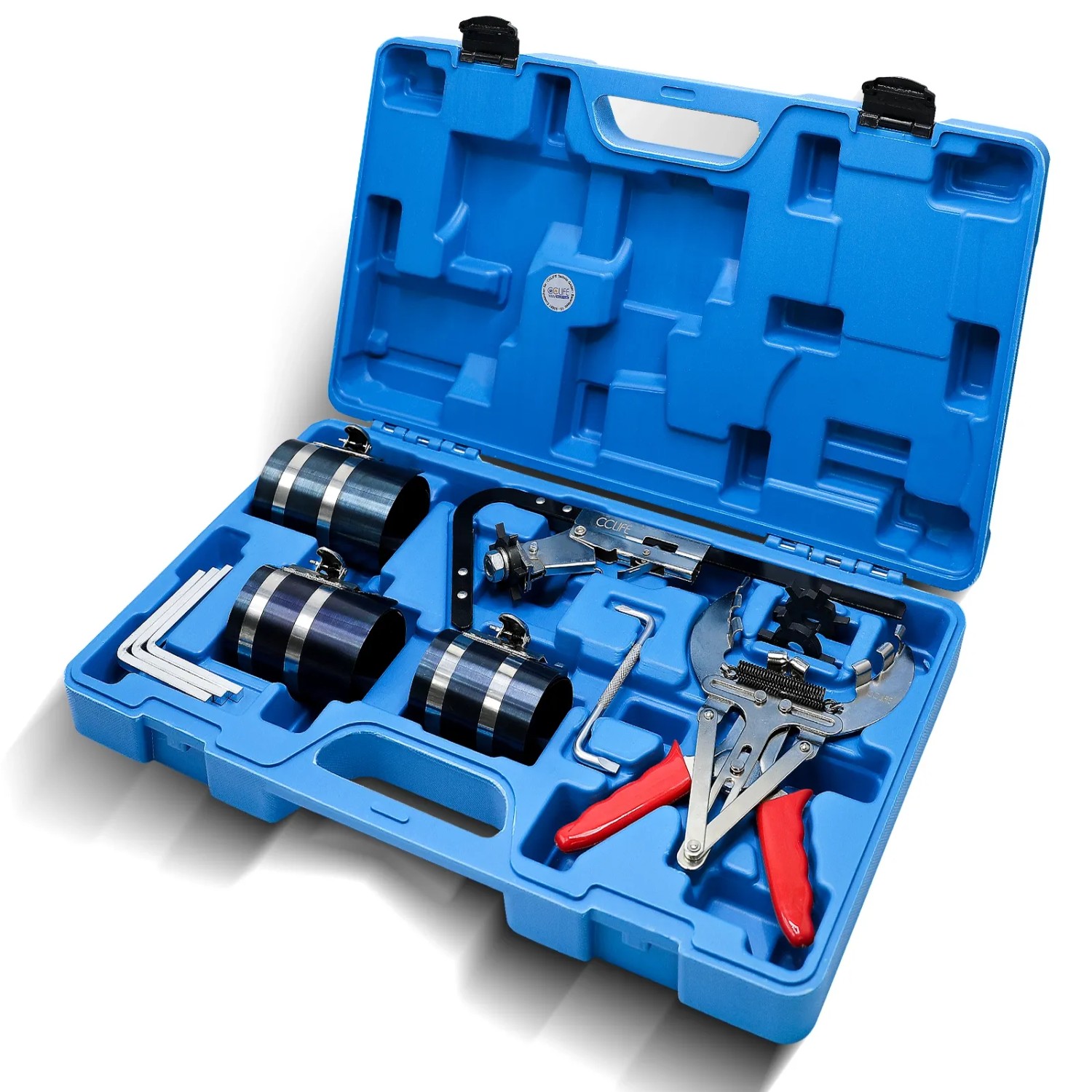 CCLIFE Kolbenringspannband Satz Kolbenring Spannband Kolben Ring Zange Werkzeug Satz