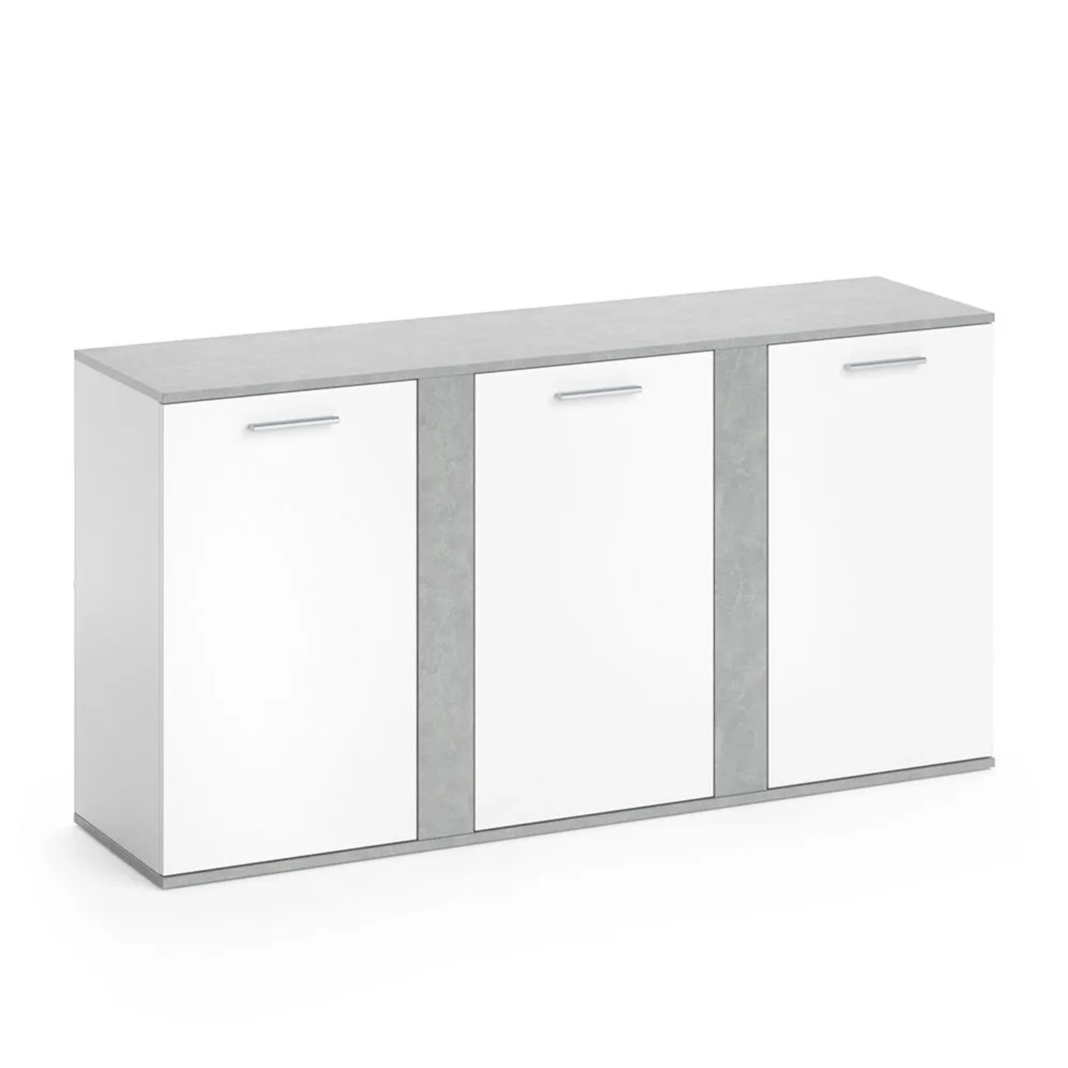 Vicco Kommode Novelli Beton 40 x 80 mit Türen Art Nr 29017