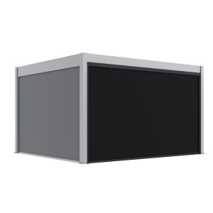 Paragon Outdoor Seitenteil für Pergola Grand Tuscan 14 Grau 403 cm x 237 cm