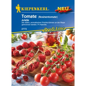 Kiepenkerl Tomatensamen Arielle: Rispen mit frischen und getrockneten Tomaten.