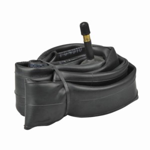 Fischer Fahrradschlauch 26 Zoll mit Autoventil, pannensicher, aus Gummi.