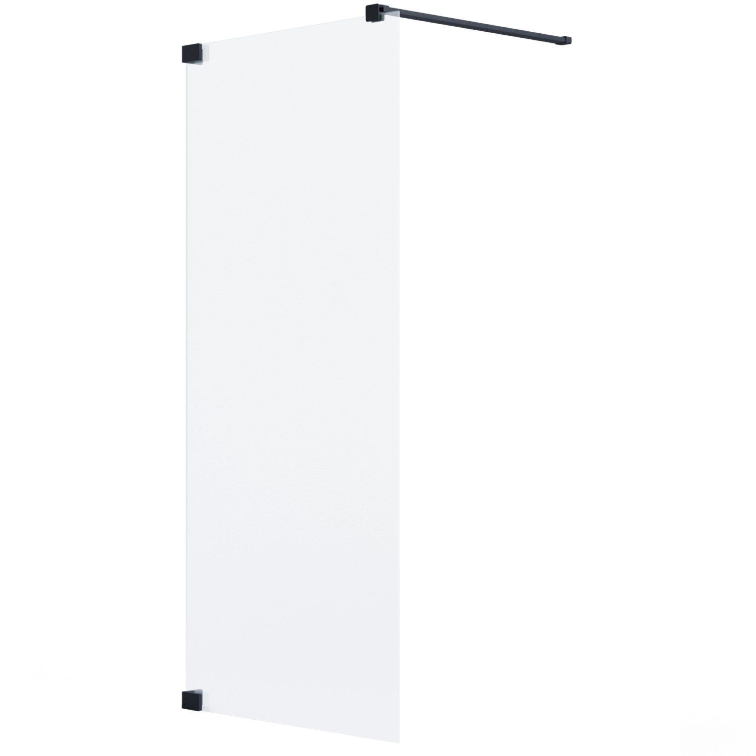 Schöner Wohnen Duschabtrennung Walk-In Schwarzmatt 120 cm x 200 cm Anschlag günstig online kaufen