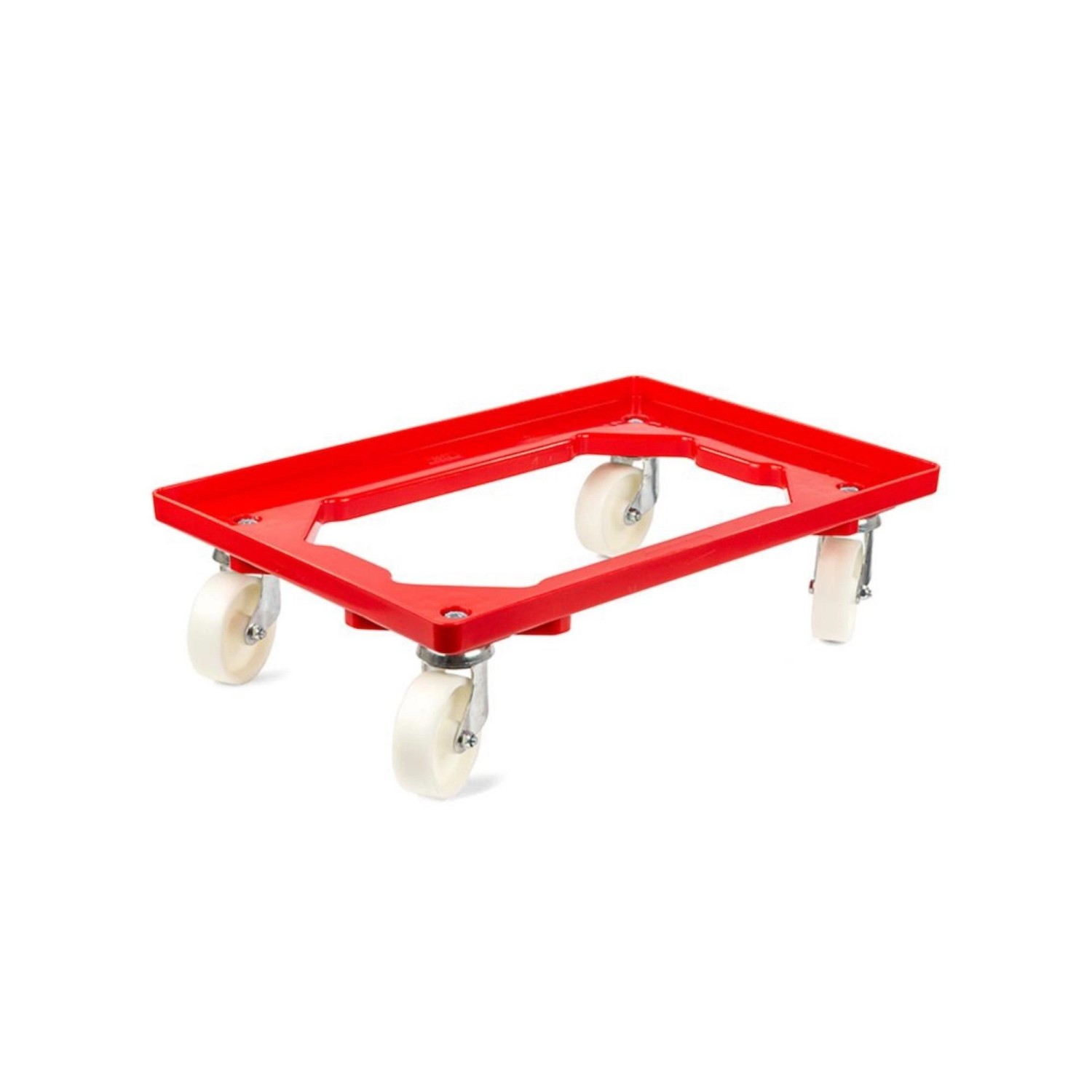 PROREGAL Transportroller für Euroboxen 60 x 40 cm mit Kunststoffräder Rot O günstig online kaufen