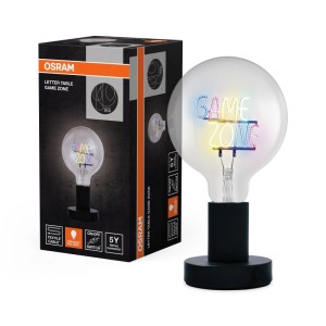Osram LED-Tischleuchte 1906 Letter Table Game Zone Schwarz E27