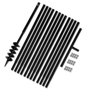 vidaXL Erdbohrer mit Griff 100 mm Verlängerungsrohr 13 m 270521