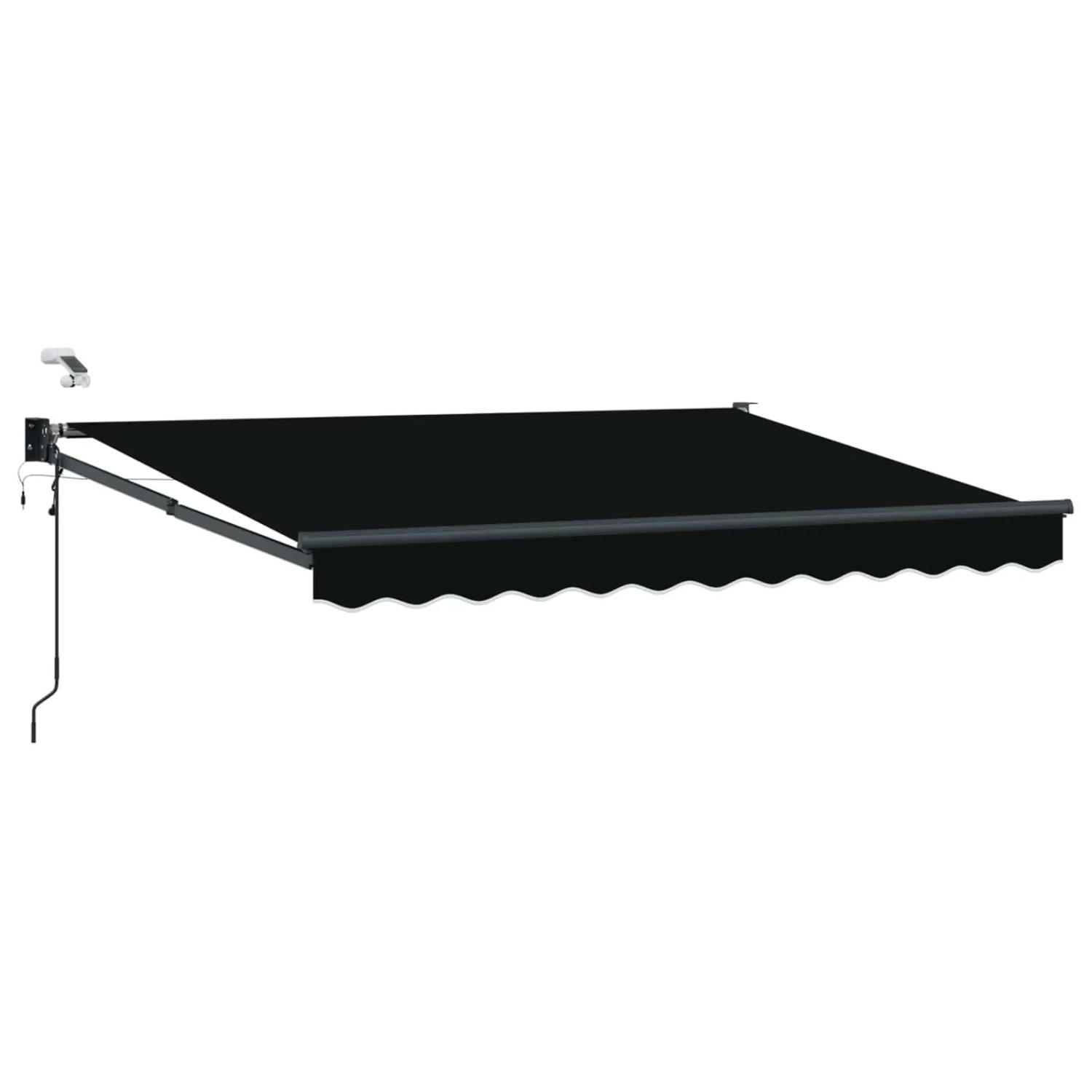 vidaXL Elektrische Ausziehbare Markise Schwarz 3,5 x 2,5 m 3419790