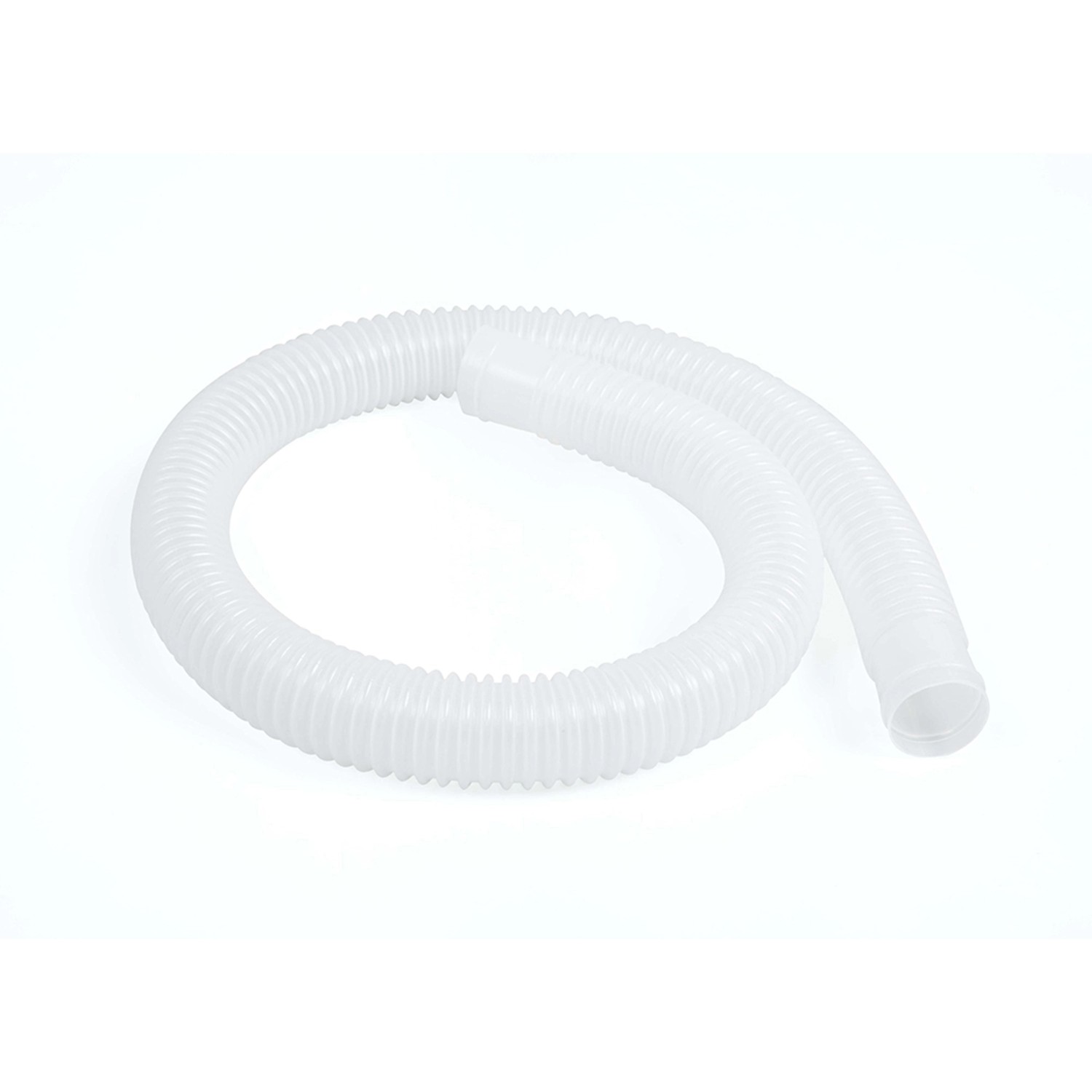 Weißer, flexibler Schlauch für Bestway Pool Heizgerät, gerippt.