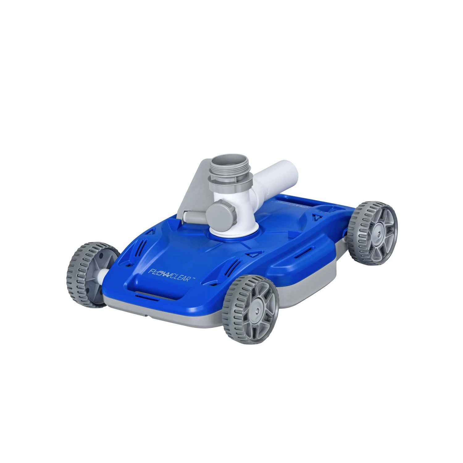 DELUKE Poolroboter MEGATRO Pumpenbetrieben Autonom Kunststoff Grau 22x32x44,6cm Poolsäuberung Intelligent