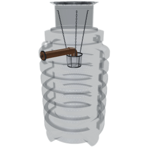 GreenLife Sickerschacht 2.000 l Zur Gartenentwässerung mit Sieb