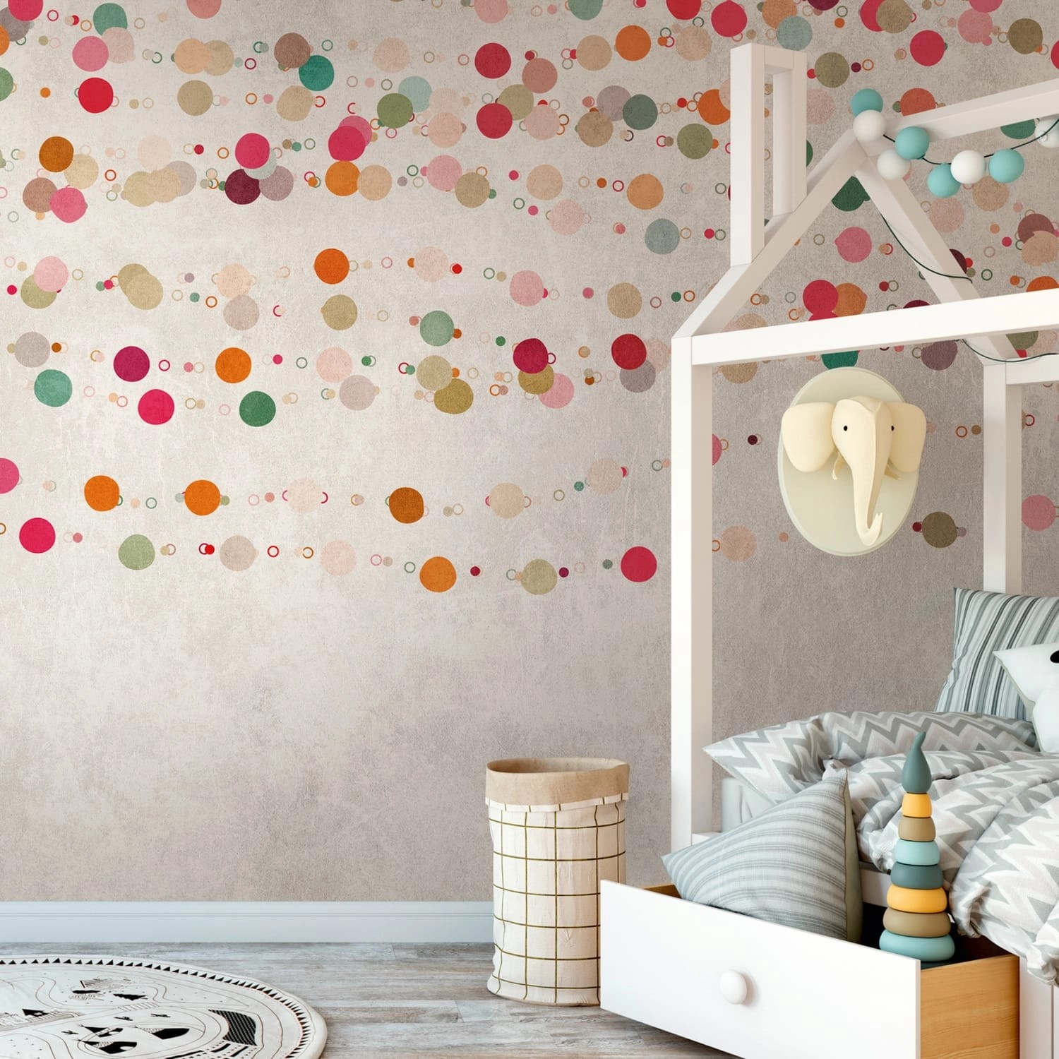 PROFHOME 383051-GU Fototapete Kindertapete Beige Orange Rot Rosa 3,71 m x 2 günstig online kaufen