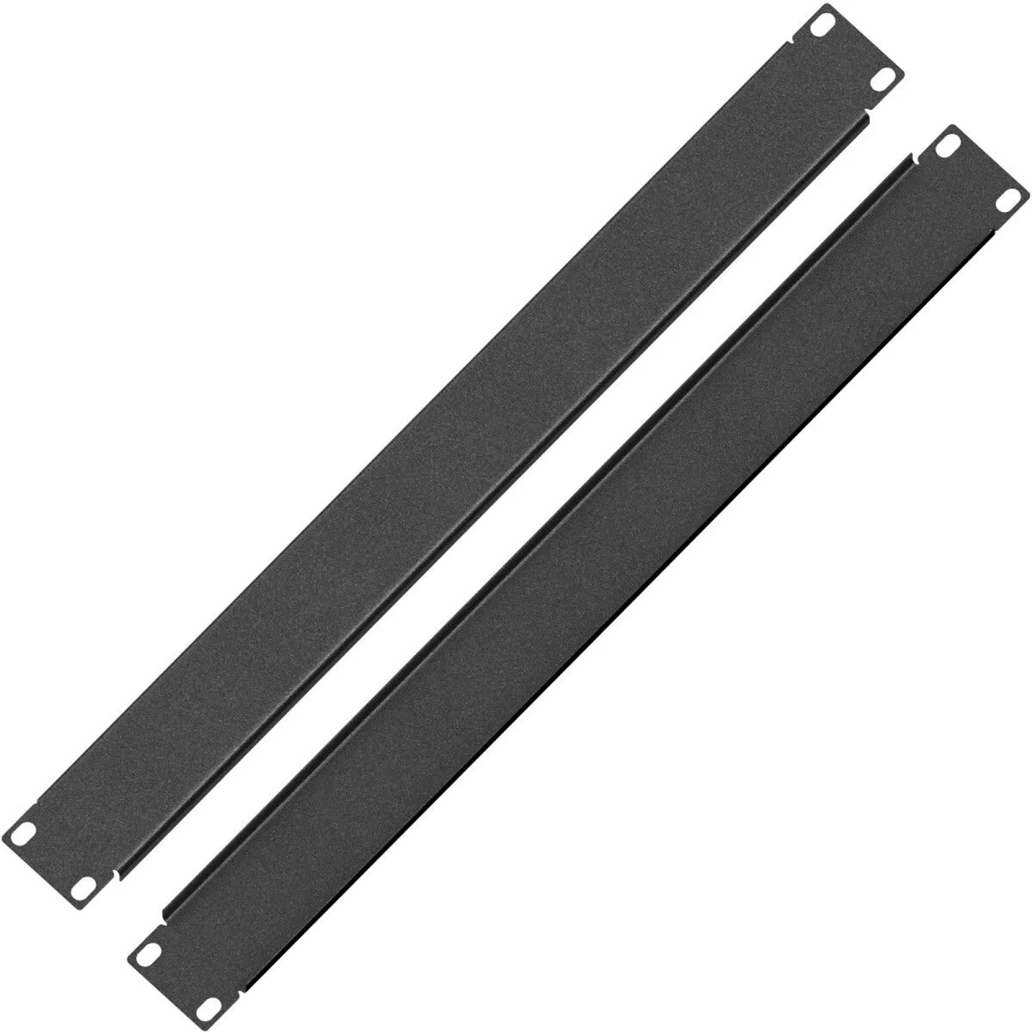 hb-digital 19 Zoll Rackblende 1HE für Serverschrank Stahl Schwarz