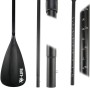 X4-Life Paddel für Stand Up Paddle Board, verstellbar, schwarz.
