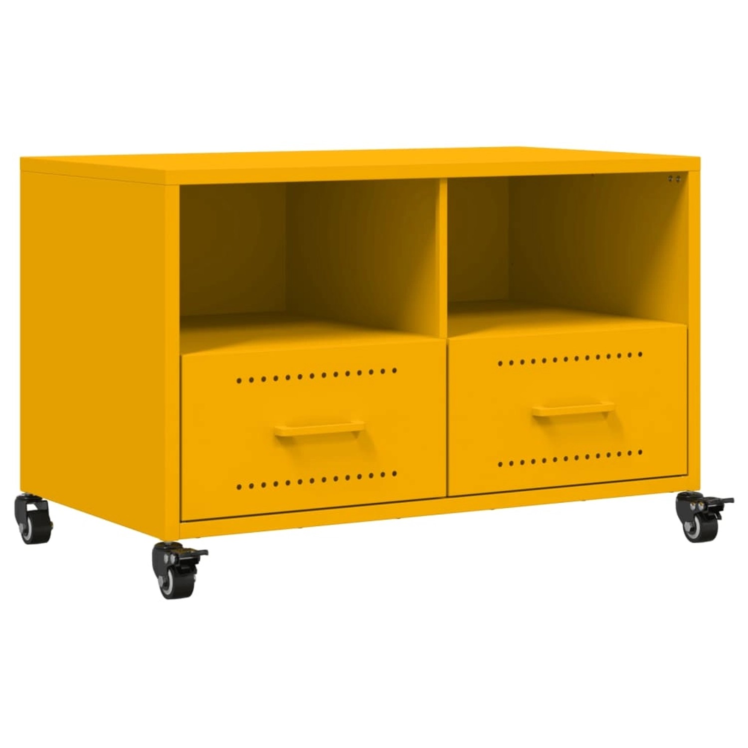 vidaXL TV-Schrank Senfgelb 68x39x43,5 cm Kaltgewalzter Stahl 846701 günstig online kaufen