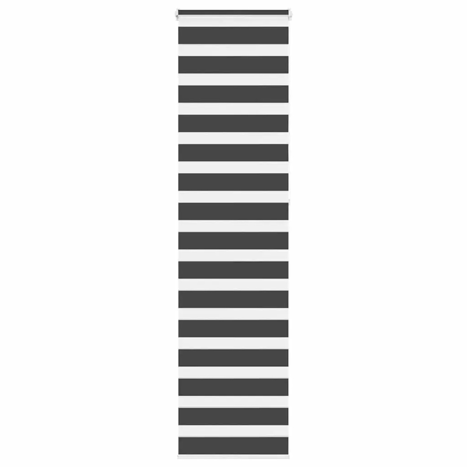 vidaXL Doppelrollo Schwarz 60x230 cm Stoffbreite 55,9 cm Polyester 4014279