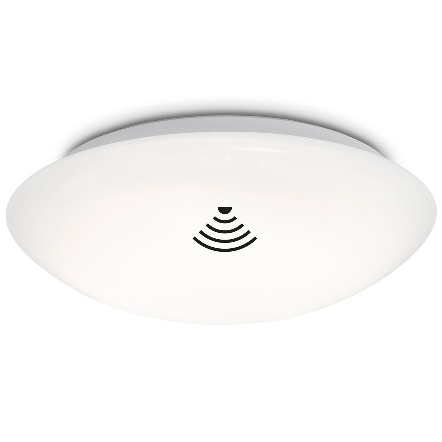 Brilo LED Deckenleuchte Elipso Bewegunsgmelder Neutralweiß 38 x 7 cm Weiß